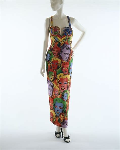 vestito versace 1982|versace warhol dress.